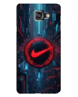 Чехол для Samsung Galaxy A7 2016 (A7100, A710F) с картинкой «Техногенный стиль Nike»