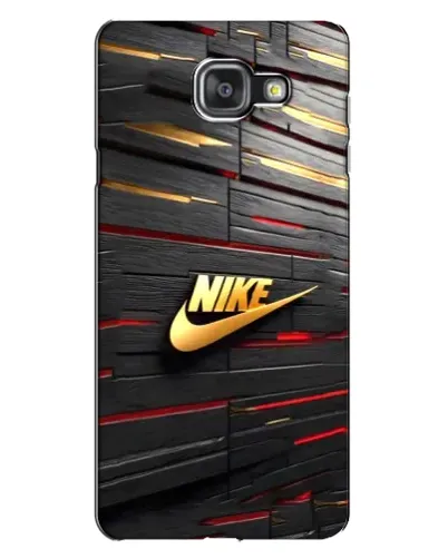 Чехол для Samsung Galaxy A7 2016 (A7100, A710F) с картинкой «Золотой Nike на металле»