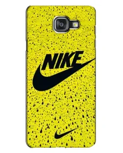 Чехол для Samsung Galaxy A7 2016 (A7100, A710F) с картинкой «Желтый текстурный Nike»