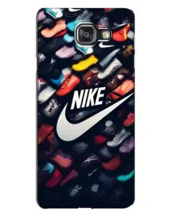 Чехол для Samsung Galaxy A7 2016 (A7100, A710F) с картинкой «Коллекция кроссовок Nike»