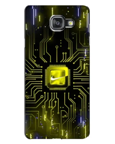 Чехол для Samsung Galaxy A7 2016 (A7100, A710F) с картинкой «Nike — золотая искра»