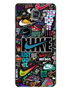 Чехол для Samsung Galaxy A7 2016 (A7100, A710F) с картинкой «Яркий коллаж Nike»