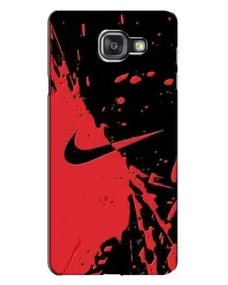 Чехол для Samsung Galaxy A7 2016 (A7100, A710F) с картинкой «Красные брызги Nike»