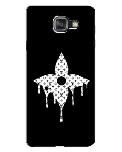 Чехол для Samsung Galaxy A7 2016 (A7100, A710F) с картинкой «Цветочная монограмма»