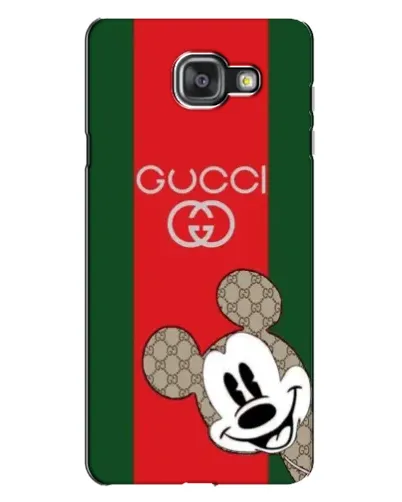 Чехол для Samsung Galaxy A7 2016 (A7100, A710F) с картинкой «Gucci — полосы и Микки»