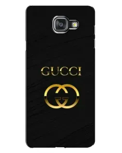 Чехол для Samsung Galaxy A7 2016 (A7100, A710F) с картинкой «Золотой логотип Gucci»