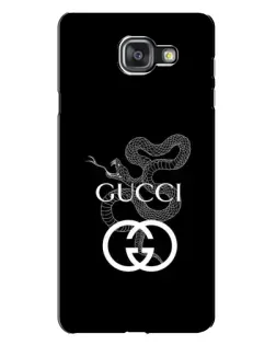 Чехол для Samsung Galaxy A7 2016 (A7100, A710F) с картинкой «Gucci — серебряная змея»