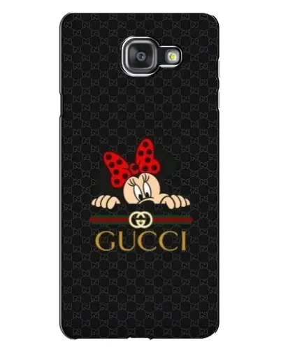 Чехол для Samsung Galaxy A7 2016 (A7100, A710F) с картинкой «Минни Маус Gucci — черный»