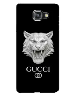 Чехол для Samsung Galaxy A7 2016 (A7100, A710F) с картинкой «Gucci — серебряный лев»