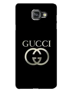 Чехол для Samsung Galaxy A7 2016 (A7100, A710F) с картинкой «Gucci — золото на черном»