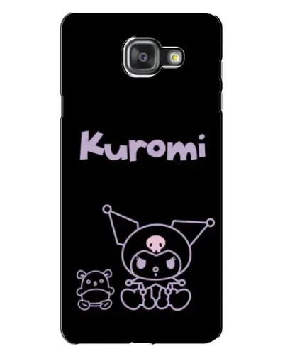Чехол для Samsung Galaxy A7 2016 (A7100, A710F) с картинкой «Kuromi — черный минимализм»