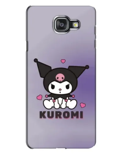 Чехол для Samsung Galaxy A7 2016 (A7100, A710F) с картинкой «Kuromi — фиолетовый арт»