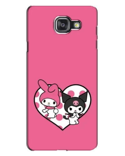 Чехол для Samsung Galaxy A7 2016 (A7100, A710F) с картинкой «Kuromi и My Melody»