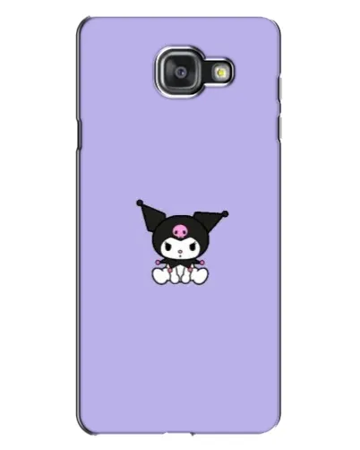 Чехол для Samsung Galaxy A7 2016 (A7100, A710F) с картинкой «Kuromi — фиолетовый минимализм»