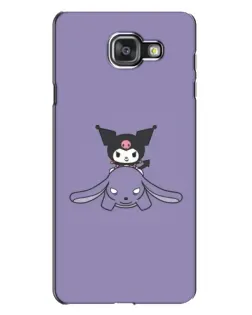 Чехол для Samsung Galaxy A7 2016 (A7100, A710F) с картинкой «Kuromi на лиловом фоне»