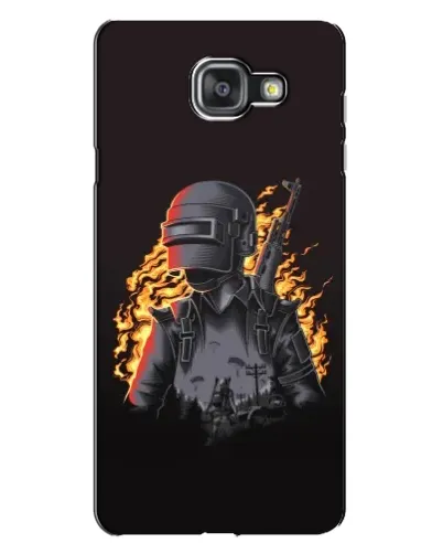 Чехол для Samsung Galaxy A7 2016 (A7100, A710F) с картинкой «PUBG — огненный силуэт» Чехол для Samsung Galaxy A7 2016 (A7100, A710F) с картинкой «PUBG — огненный силуэт»