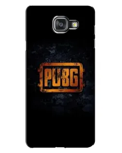 Чехол для Samsung Galaxy A7 2016 (A7100, A710F) с картинкой «PUBG — золотой логотип»