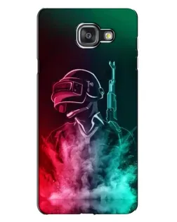 Чехол для Samsung Galaxy A7 2016 (A7100, A710F) с картинкой «PUBG — огненный воин»