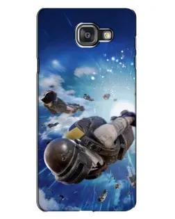 Чехол для Samsung Galaxy A7 2016 (A7100, A710F) с картинкой «Десант PUBG — прыжок»