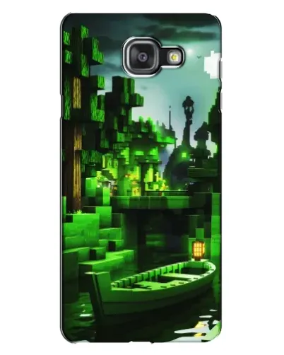 Чехол для Samsung Galaxy A7 2016 (A7100, A710F) с картинкой «Minecraft лесной пейзаж»