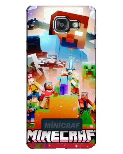 Чехол для Samsung Galaxy A7 2016 (A7100, A710F) с картинкой «Minecraft герои игры»