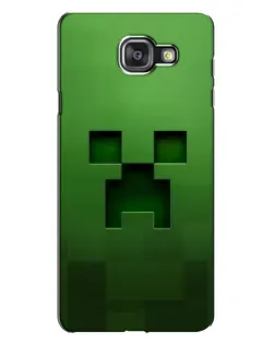 Чехол для Samsung Galaxy A7 2016 (A7100, A710F) с картинкой «Крипер микро-дизайн»