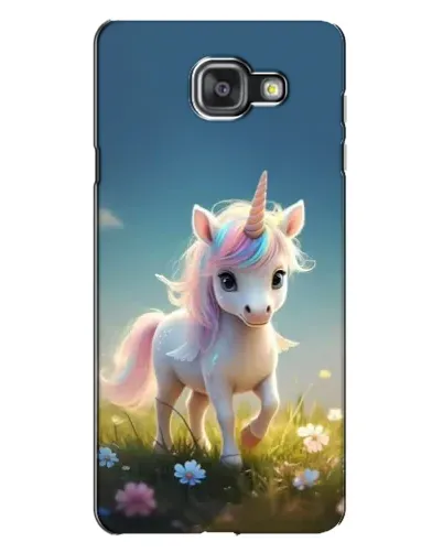 Чехол для Samsung Galaxy A7 2016 (A7100, A710F) с картинкой «Единорог на поляне»