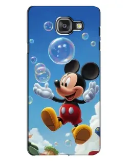 Чехол для Samsung Galaxy A7 2016 (A7100, A710F) с картинкой «Mickey и мыльные пузыри»