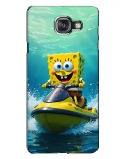 Чехол для Samsung Galaxy A7 2016 (A7100, A710F) с картинкой «Спанч Боб на гидроцикле» Чехол для Samsung Galaxy A7 2016 (A7100, A710F) с картинкой «Спанч Боб на гидроцикле»