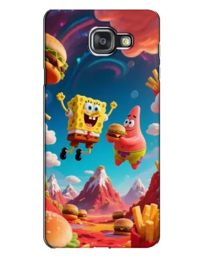Чехол для Samsung Galaxy A7 2016 (A7100, A710F) с картинкой «Космический фастфуд»