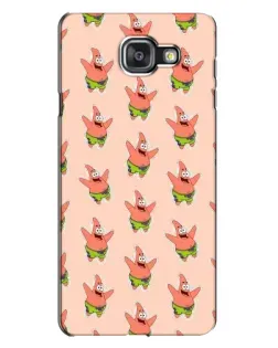 Чехол для Samsung Galaxy A7 2016 (A7100, A710F) с картинкой «Патрик Стар паттерн»