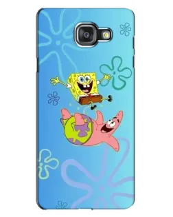 Чехол для Samsung Galaxy A7 2016 (A7100, A710F) с картинкой «Спанч Боб и Патрик»
