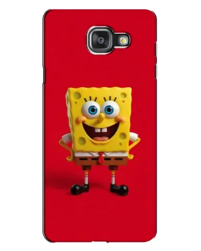 Чехол для Samsung Galaxy A7 2016 (A7100, A710F) с картинкой «Спанч Боб на красном»