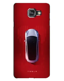 Чехол для Samsung Galaxy A7 2016 (A7100, A710F) с картинкой «Tesla Top View»