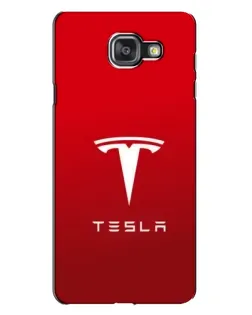 Чехол для Samsung Galaxy A7 2016 (A7100, A710F) с картинкой «Tesla Red Classic»