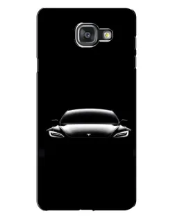 Чехол для Samsung Galaxy A7 2016 (A7100, A710F) с картинкой «Фары Tesla Night»