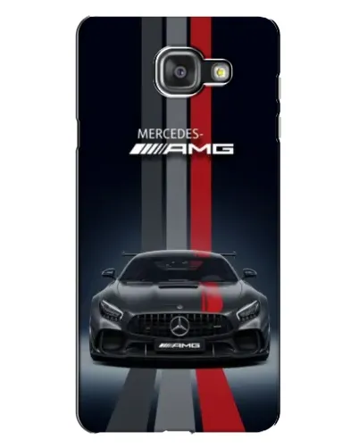 Чехол для Samsung Galaxy A7 2016 (A7100, A710F) с картинкой «Mercedes — белый карбон»