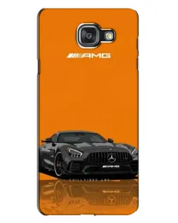 Чехол для Samsung Galaxy A7 2016 (A7100, A710F) с картинкой «Оранжевый Mercedes AMG»