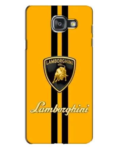 Чехол для Samsung Galaxy A7 2016 (A7100, A710F) с картинкой «Lamborghini Stripe желтый»