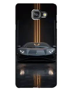 Чехол для Samsung Galaxy A7 2016 (A7100, A710F) с картинкой «Lamborghini золотые линии»