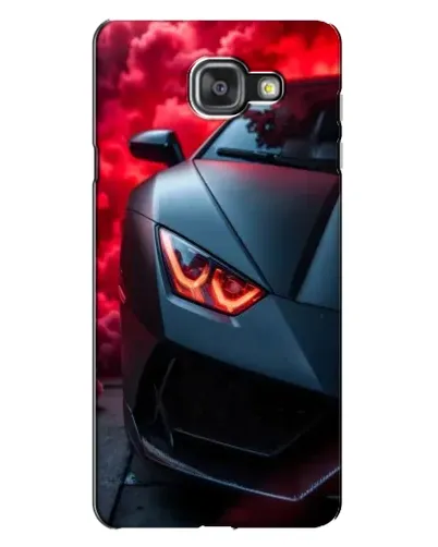 Чехол для Samsung Galaxy A7 2016 (A7100, A710F) с картинкой «Lamborghini красное сияние»