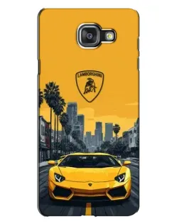 Чехол для Samsung Galaxy A7 2016 (A7100, A710F) с картинкой «Желтый Lamborghini город» Чехол для Samsung Galaxy A7 2016 (A7100, A710F) с картинкой «Желтый Lamborghini город»