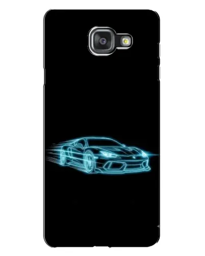 Чехол для Samsung Galaxy A7 2016 (A7100, A710F) с картинкой «Неоновый контур Lamborghini»