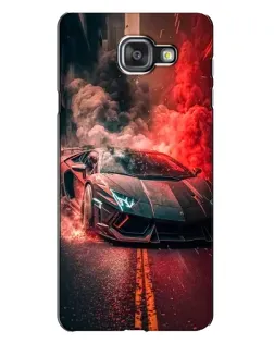 Чехол для Samsung Galaxy A7 2016 (A7100, A710F) с картинкой «Lamborghini красный дым» Чехол для Samsung Galaxy A7 2016 (A7100, A710F) с картинкой «Lamborghini красный дым»