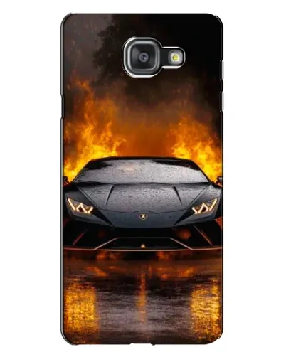 Чехол для Samsung Galaxy A7 2016 (A7100, A710F) с картинкой «Lamborghini в огне»