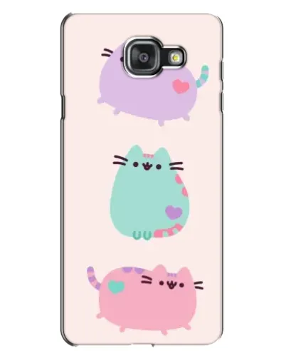 Чехол для Samsung Galaxy A7 2016 (A7100, A710F) с картинкой «Pusheen трио» Чехол для Samsung Galaxy A7 2016 (A7100, A710F) с картинкой «Pusheen трио»