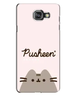 Чехол для Samsung Galaxy A7 2016 (A7100, A710F) с картинкой «Pusheen логотип»