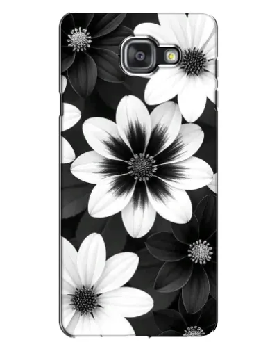 Чехол для Samsung Galaxy A7 2016 (A7100, A710F) с картинкой «Монохромные астры»