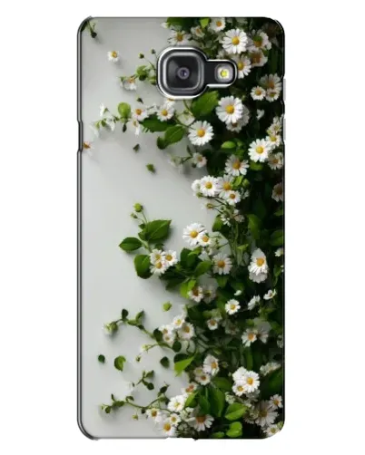 Чехол для Samsung Galaxy A7 2016 (A7100, A710F) с картинкой «Ветка мелких белых цветов»