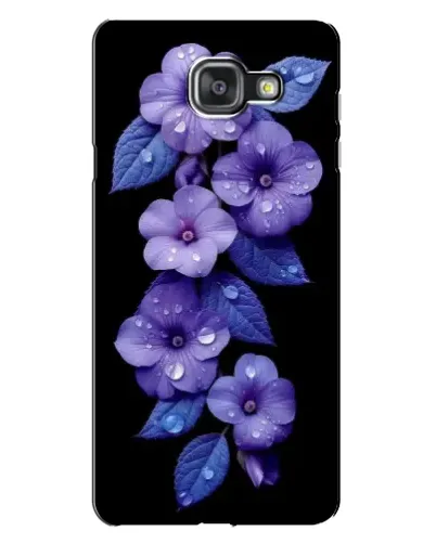 Чехол для Samsung Galaxy A7 2016 (A7100, A710F) с картинкой «Фиолетовые цветы с росою»